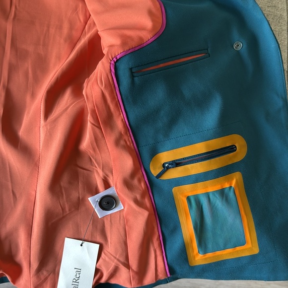 Argent Teal Blazer Sz 4 - Picture 7 of 7